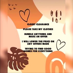 ✨ CLOSET CLEARANCE ✨